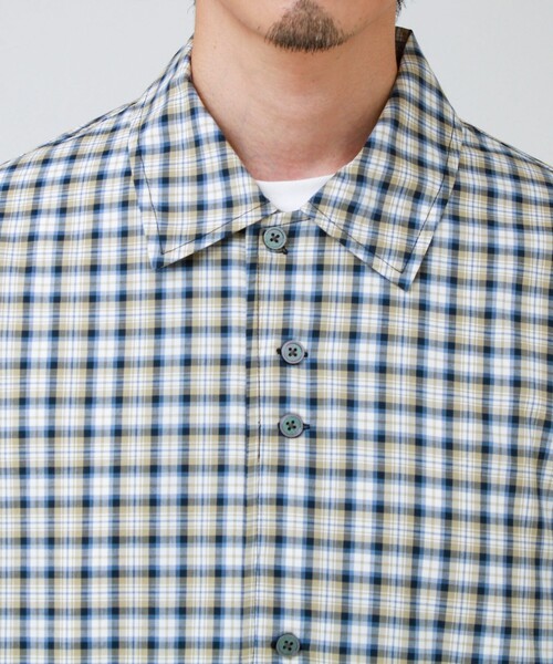 GLOSTER(グロスター)の「【CONVENI shirts BZ】ダブルポケットシャツ(シャツ/ブラウス・メンズ・ネイビー/ブルー系その他/ブラウン系その他・L/S/M)」の8枚目の写真