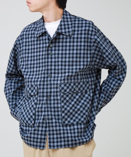 GLOSTER(グロスター)の「【CONVENI shirts BZ】ダブルポケットシャツ(シャツ/ブラウス・メンズ・ネイビー/ブルー系その他/ブラウン系その他・L/S/M)」の15枚目の写真