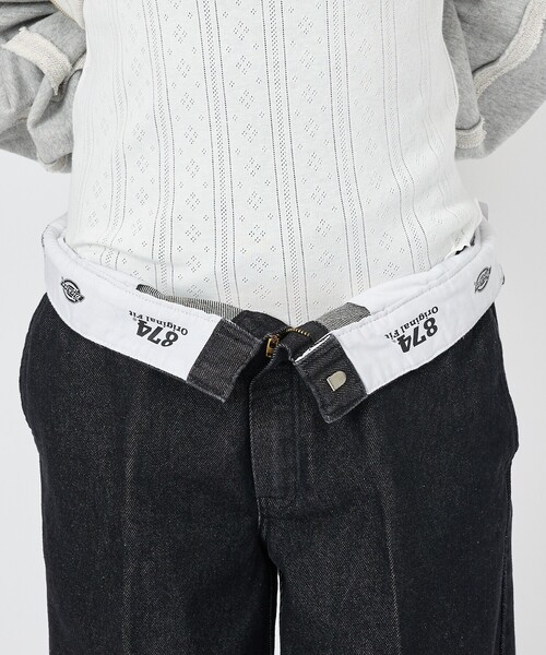 Dickies(ディッキーズ)の「【Dickies / ディッキーズ】BLACK DENIM 874 / ブラックデニム 874(DB2040・ユニセックス)(デニムパンツ・メンズ・ブラック/ブラック系その他・34/30/32)」の12枚目の写真