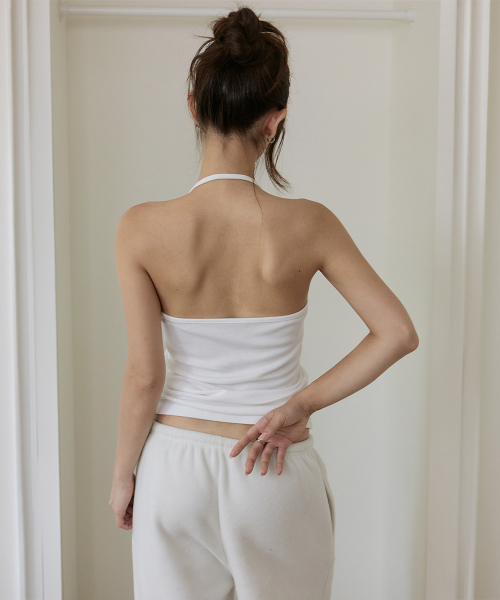 ROSEFRANTZ（ロゼフランツ）の「Halter Neck Layered Tank Top [Ivory]（Tシャツ/カットソー・レディース・アイボリー・SMALL/MEDIUM）」の4枚目の写真
