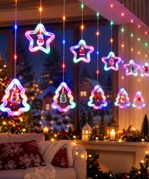 aimoha(�A�C���n)��LED�N���X�}�X�J�[�e�����C�g 3m �c���[ �d�r�� 8��_�� ���� �^�C�}�[(�Ɩ�)