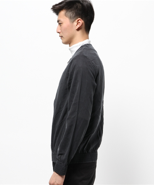 Lui's（ルイス）の「Lui's(ルイス) テンセルノーカラーブルゾン（ブルゾン・メンズ・チャコールグレー/ベージュ・SMALL/MEDIUM）」の4枚目の写真