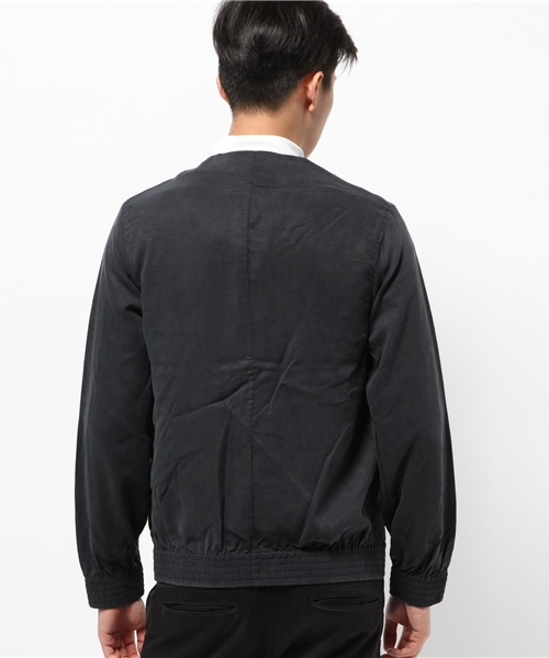 Lui's（ルイス）の「Lui's(ルイス) テンセルノーカラーブルゾン（ブルゾン・メンズ・チャコールグレー/ベージュ・SMALL/MEDIUM）」の5枚目の写真