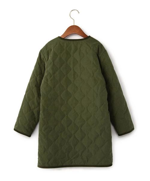 green label relaxing（グリーンレーベルリラクシング）の「【JUNIOR】ナカワタボアライトコート ソリッド リバーシブル（その他アウター・キッズ・オリーブ・145cm/155cm）」の2枚目の写真