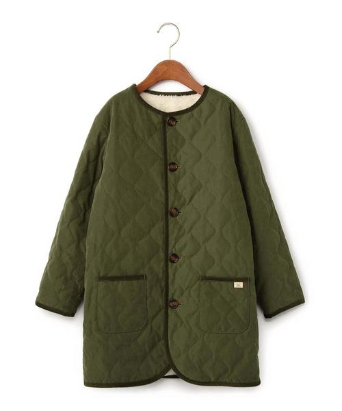 green label relaxing（グリーンレーベルリラクシング）の「【JUNIOR】ナカワタボアライトコート ソリッド リバーシブル（その他アウター・キッズ・オリーブ・145cm/155cm）」の3枚目の写真