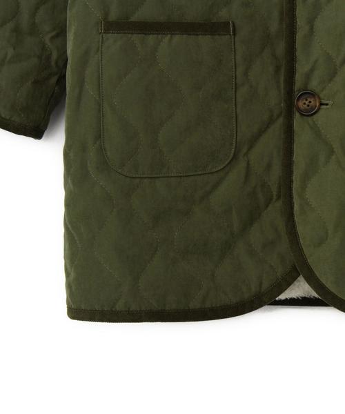 green label relaxing（グリーンレーベルリラクシング）の「【JUNIOR】ナカワタボアライトコート ソリッド リバーシブル（その他アウター・キッズ・オリーブ・145cm/155cm）」の6枚目の写真