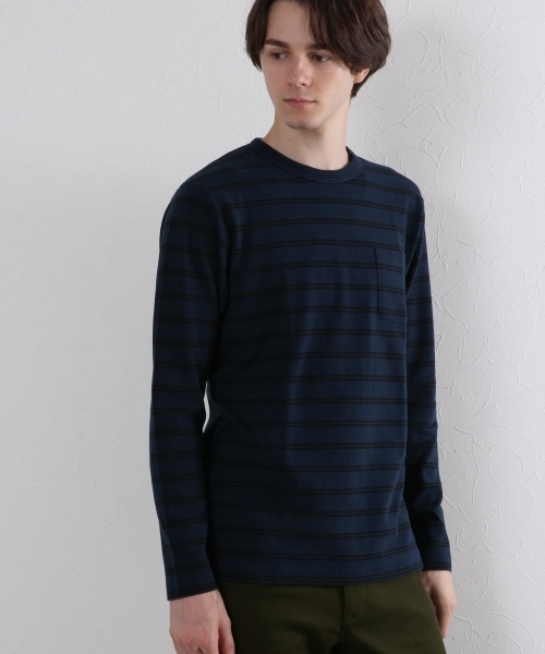 GLOBAL WORK(グローバルワーク)の「サカリバクルーネック長袖T/725240 (Tシャツ/カットソー・メンズ・グレー/ネイビー/ブルー系その他/ホワイト/ホワイト系その他/カーキ・MEDIUM/LARGE/X-LARGE/SMALL)」の6枚目の写真