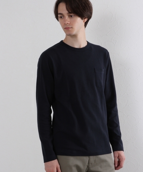 GLOBAL WORK(グローバルワーク)の「サカリバクルーネック長袖T/725240 (Tシャツ/カットソー・メンズ・グレー/ネイビー/ブルー系その他/ホワイト/ホワイト系その他/カーキ・MEDIUM/LARGE/X-LARGE/SMALL)」の5枚目の写真