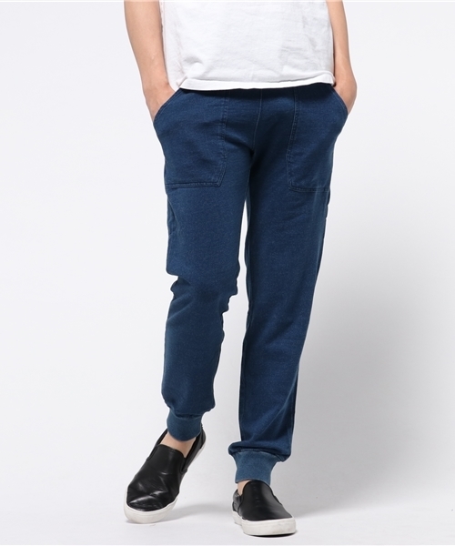 VENCEEXCHANGE（ヴァンスエクスチェンジ）の「インディゴジョガーパンツ    （その他パンツ・メンズ・ネイビー/ブルー・LARGE/MEDIUM）」の2枚目の写真