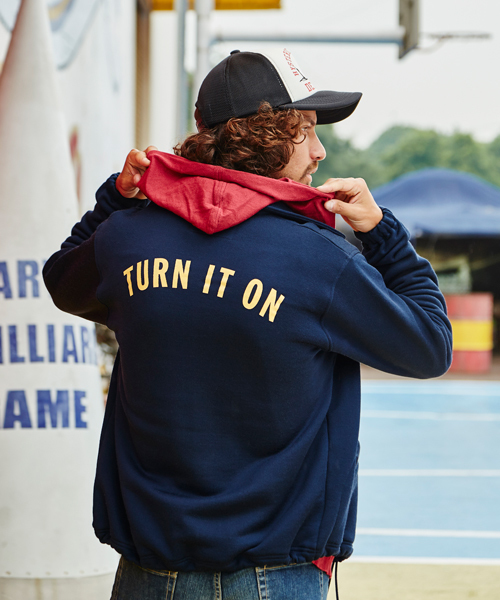 HYSTERIC GLAMOUR（ヒステリックグラマー）の「TURN IT ON pt コーチJK（ブルゾン・メンズ・ネイビー/ブラック・SMALL/MEDIUM/LARGE）」の10枚目の写真