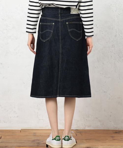 Lee（リー）の「[別注]CB LEE（リー）×GLR F/BUTTON デニム スカート◆（デニムスカート・レディース・ライトブルー/ネイビー・MEDIUM/SMALL）」の13枚目の写真
