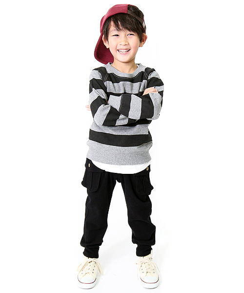 devirock(デビロック)の「上質ストレッチカーゴパンツ ロングパンツ(カーゴパンツ・キッズ・ネイビー/カーキ/ヘザーチャコール/ブラック/ブルー・140cm/160cm/130cm/100cm/120cm/150cm/110cm)」の20枚目の写真