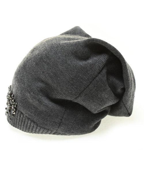 bpr BEAMS（ビーピーアール ビームス ）の「rada / "H5905" ニットキャップ（ニットキャップ/ビーニー・レディース・グレー/ベージュ・ONE SIZE）」の7枚目の写真