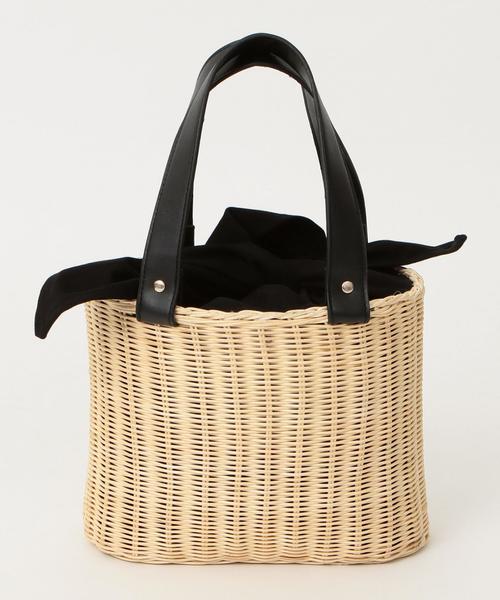 Another Edition（アナザーエディション）の「【WEB店舗限定】バスケットトート ◆（トートバッグ・レディース・ブラック/シルバー・フリー）」の3枚目の写真