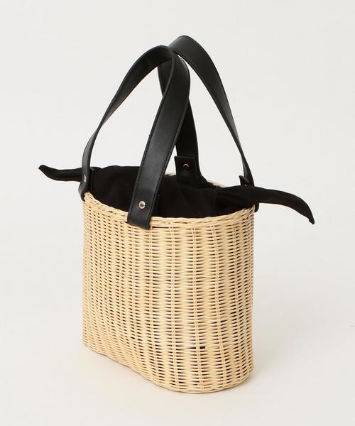 Another Edition（アナザーエディション）の「【WEB店舗限定】バスケットトート ◆（トートバッグ・レディース・ブラック/シルバー・フリー）」の4枚目の写真