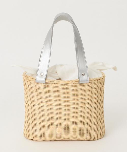 Another Edition（アナザーエディション）の「【WEB店舗限定】バスケットトート ◆（トートバッグ・レディース・ブラック/シルバー・フリー）」の9枚目の写真