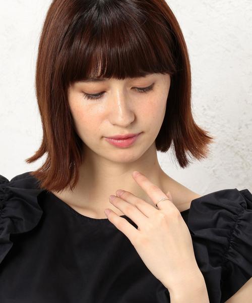 green label relaxing（グリーンレーベルリラクシング）の「CR パヴェクリスタル/リング（リング・レディース・ゴールド/シルバー・FREE）」の5枚目の写真