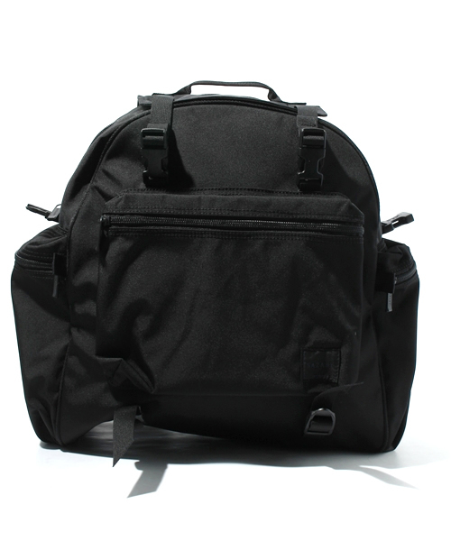 SAZABY（サザビー）の「ﾌｧﾌﾞﾘｯｸﾊﾞｯｸﾞMFJ14664（バックパック/リュック・メンズ・ブラック/ネイビー・FREE）」の2枚目の写真