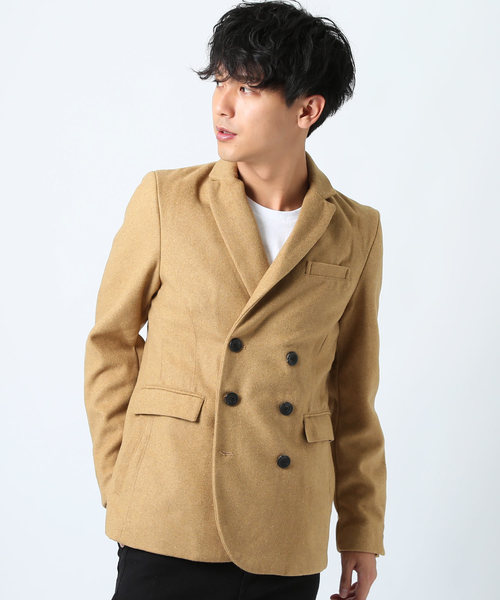 improves(インプローブス)の「メルトンウールダブルテーラードジャケット(テーラードジャケット)」|キャメル