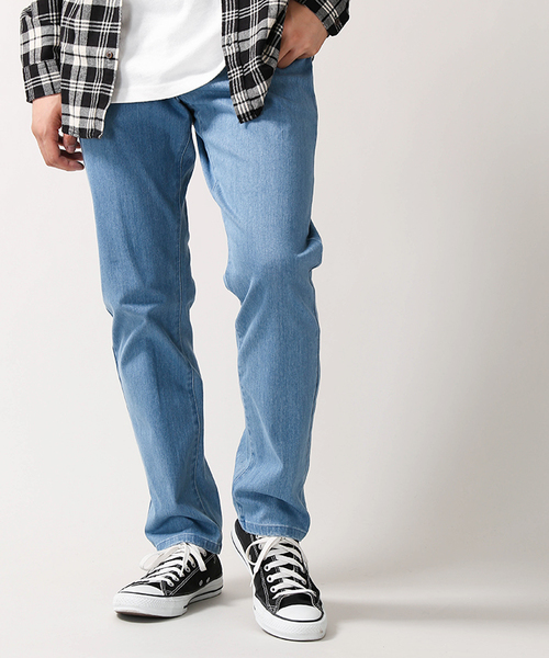 WEGO（ウィゴー）の「WEGO/サークルストレッチテーパードデニムパンツ（デニムパンツ・メンズ・インディゴブルー/ダークインディゴブルー/ライトインディゴブルー・SMALL/MEDIUM/LARGE/X-LARGE）」の3枚目の写真