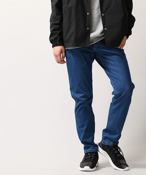 WEGO（ウィゴー）の「WEGO/サークルストレッチテーパードデニムパンツ（デニムパンツ・メンズ・インディゴブルー/ダークインディゴブルー/ライトインディゴブルー・SMALL/MEDIUM/LARGE/X-LARGE）」の16枚目の写真