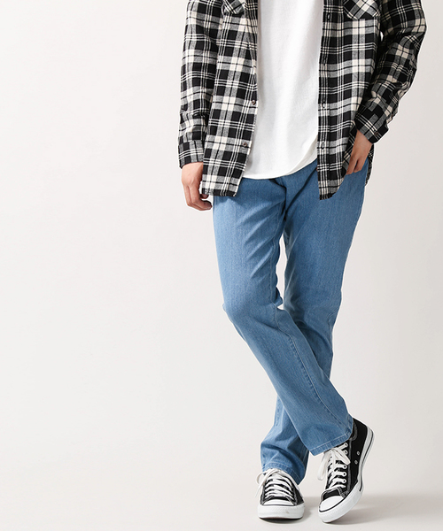 WEGO（ウィゴー）の「WEGO/サークルストレッチテーパードデニムパンツ（デニムパンツ・メンズ・インディゴブルー/ダークインディゴブルー/ライトインディゴブルー・SMALL/MEDIUM/LARGE/X-LARGE）」の21枚目の写真