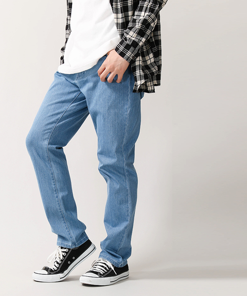 WEGO（ウィゴー）の「WEGO/サークルストレッチテーパードデニムパンツ（デニムパンツ・メンズ・インディゴブルー/ダークインディゴブルー/ライトインディゴブルー・SMALL/MEDIUM/LARGE/X-LARGE）」の22枚目の写真