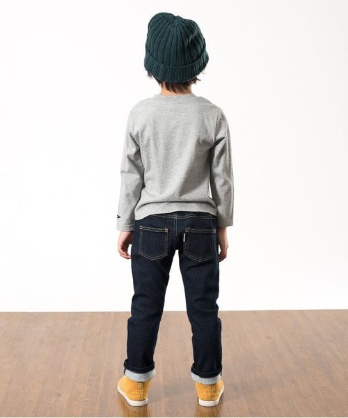 apres les cours（アプレレクール）の「カラーニット帽（ニットキャップ/ビーニー・キッズ・ブラック/ダークグリーン/グレー/マスタード・50/54/58）」の8枚目の写真