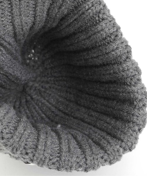 apres les cours（アプレレクール）の「カラーニット帽（ニットキャップ/ビーニー・キッズ・ブラック/ダークグリーン/グレー/マスタード・50/54/58）」の15枚目の写真