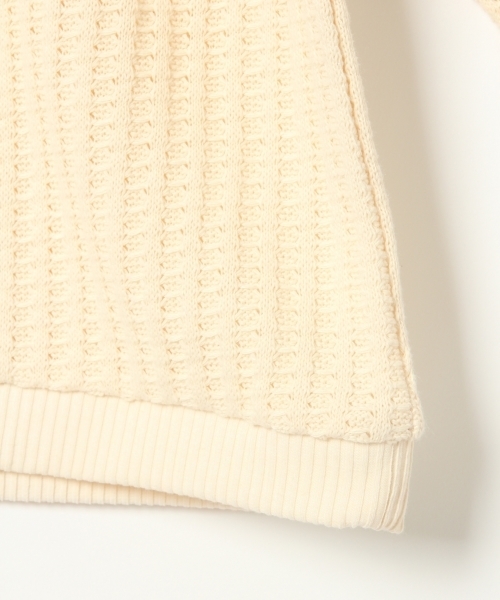 GLOBAL WORK（グローバルワーク）の「【キッズ】ワッフルプルオーバー長袖/767483（Tシャツ/カットソー・キッズ・ホワイト系その他/ピンク/ブラウン・LARGE/MEDIUM/SMALL/X-LARGE/XX-LARGE）」の4枚目の写真