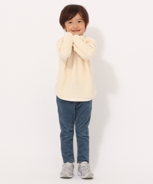 GLOBAL WORK（グローバルワーク）の「【キッズ】ワッフルプルオーバー長袖/767483（Tシャツ/カットソー・キッズ・ホワイト系その他/ピンク/ブラウン・LARGE/MEDIUM/SMALL/X-LARGE/XX-LARGE）」の12枚目の写真