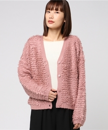 Honeys | 【モコモコ】ループ編カーディガン(カーディガン/ボレロ)