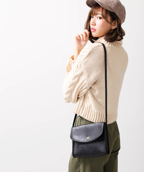 WEGO(ウィゴー)の「WEGO/フラップレトロサコッシュ(ショルダーバッグ・メンズ・ブラウン/ブラック・FREE)」の3枚目の写真