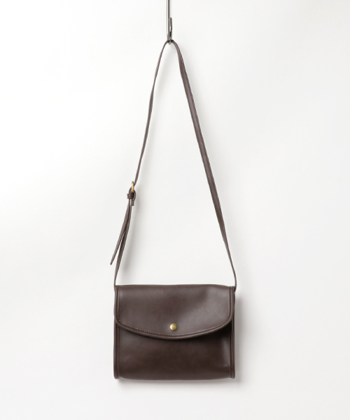 WEGO(ウィゴー)の「WEGO/フラップレトロサコッシュ(ショルダーバッグ・メンズ・ブラウン/ブラック・FREE)」の12枚目の写真