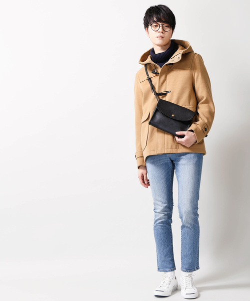 WEGO(ウィゴー)の「WEGO/フラップレトロサコッシュ(ショルダーバッグ・メンズ・ブラウン/ブラック・FREE)」の4枚目の写真