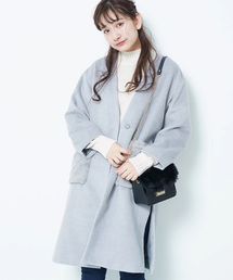 earth music&ecology | ・ポケットファーコート(ノーカラージャケット)