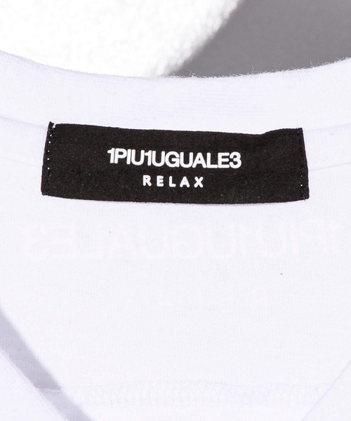 1PIU1UGUALE3 RELAX (ウノピゥウノウグァーレトレ リラックス)の「1PIU1UGUALE3 RELAX(ウノピゥウノウグァーレトレ)ラインストーン3デザインTシャツ(Tシャツ/カットソー・メンズ・ホワイト/ネイビー/ブラック・X-LARGE/SMALL/LARGE/MEDIUM/XX-LARGE)」の9枚目の写真