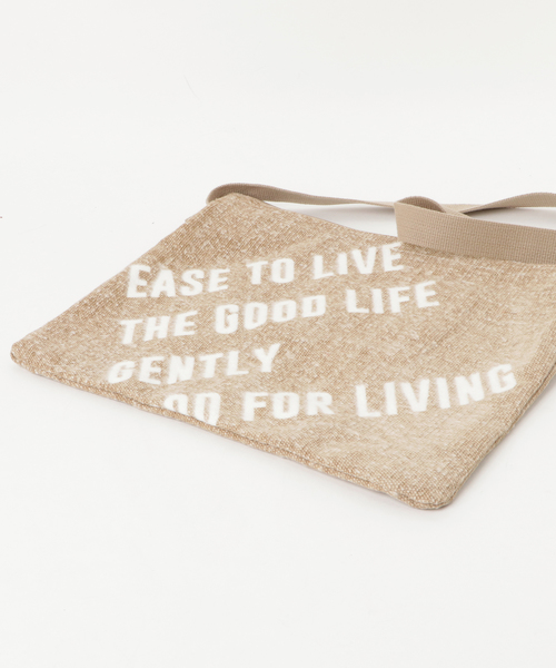 niko and...（ニコアンド）の「オリジナルロゴプリント起毛サコッシュ【niko and ...】（ショルダーバッグ・レディース・グレー/ベージュ・0）」の5枚目の写真