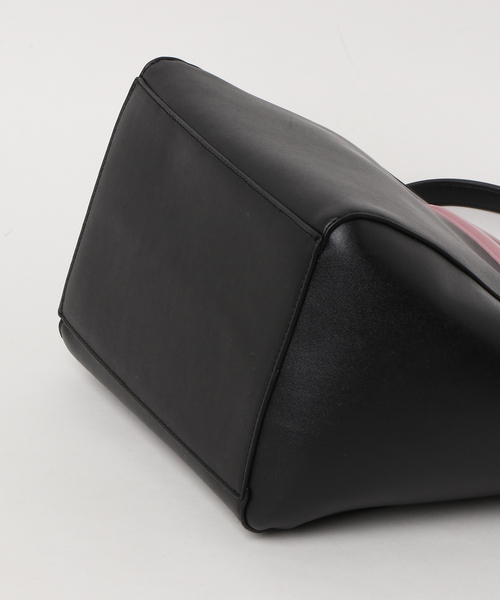 Andemiu（アンデミュウ）の「コンビカラー２ＷＡＹトートショルダー777240（ショルダーバッグ・レディース・グレー/ブラック/マスタード・FREE）」の8枚目の写真