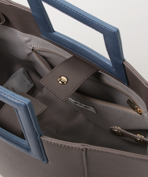 Andemiu（アンデミュウ）の「コンビカラー２ＷＡＹトートショルダー777240（ショルダーバッグ・レディース・グレー/ブラック/マスタード・FREE）」の7枚目の写真