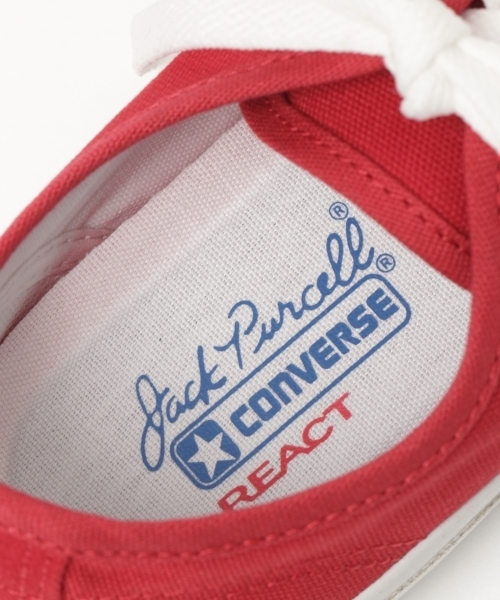 CONVERSE(コンバース)の「BAYFLOW/【CONVERSE(コンバース)】JACK PURCELL COLORS(WOMEN)(スニーカー・レディース・レッド/ナチュラル・LARGE/MEDIUM/SMALL)」の11枚目の写真