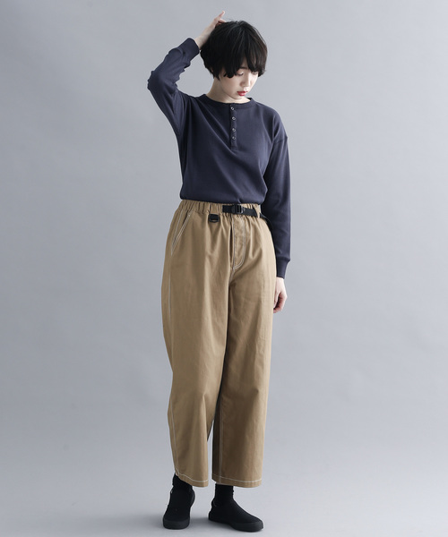 MERLOT IKYU（メルローイキュウ）の「ボタンサーマルカットソー1254（Tシャツ/カットソー・レディース・ブラック/オフホワイト/グレー/ネイビー・FREE）」の20枚目の写真