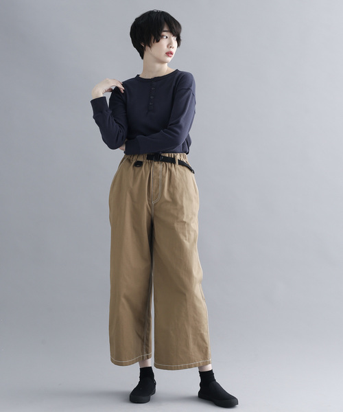 MERLOT IKYU（メルローイキュウ）の「ボタンサーマルカットソー1254（Tシャツ/カットソー・レディース・ブラック/オフホワイト/グレー/ネイビー・FREE）」の19枚目の写真