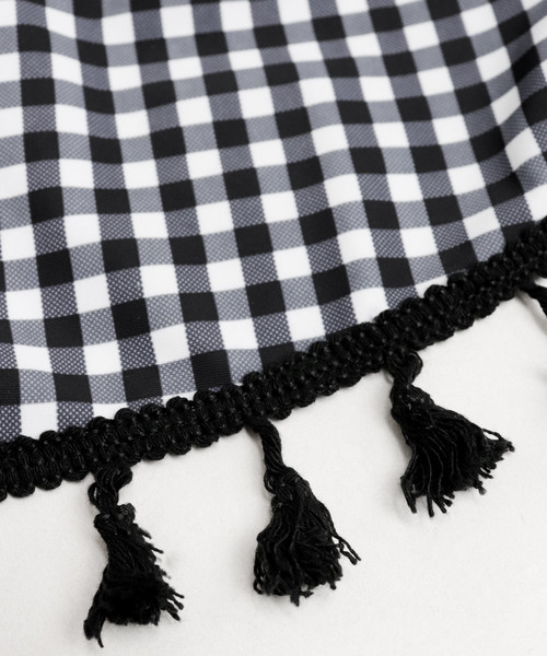 OSYAREVO（オシャレボ）の「4点セット ぺプラム フレア ガーリー リゾート セット 水着 レディース（水着・レディース・グリーン系その他/ブルー系その他/ホワイト×ブラック・MEDIUM/LARGE/X-LARGE）」の17枚目の写真