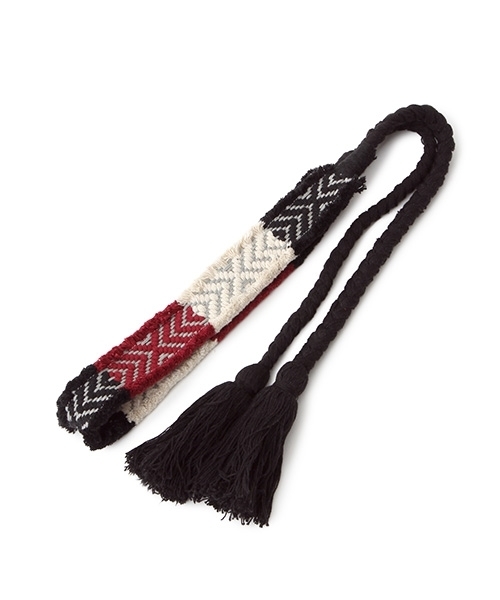 laboratory work（ラボラトリーワーク）の「幾何柄タッセルベルト（ベルト・レディース・ブラック・MEDIUM）」の3枚目の写真