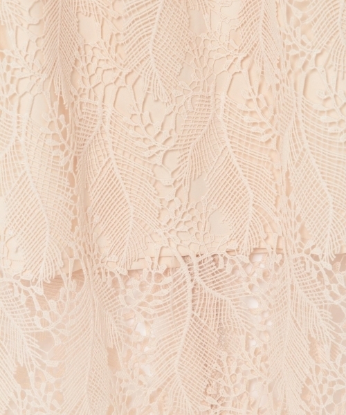 laboratory work（ラボラトリーワーク）の「リーフ柄レースタイトスカート（スカート・レディース・ブラック/アイボリー/マスタード・MEDIUM）」の16枚目の写真