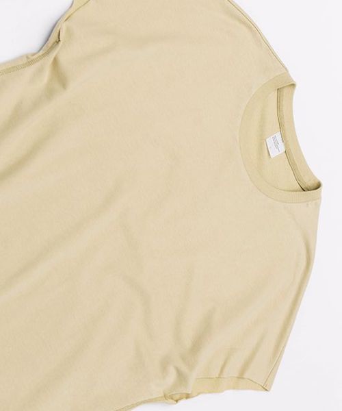 EMMA NOVEMBER (エマノーヴェンバー)の「フレンチスリーブ カットソー(Tシャツ/カットソー・メンズ・ホワイト/ブラック/ベージュ/グレー・FREE)」の9枚目の写真