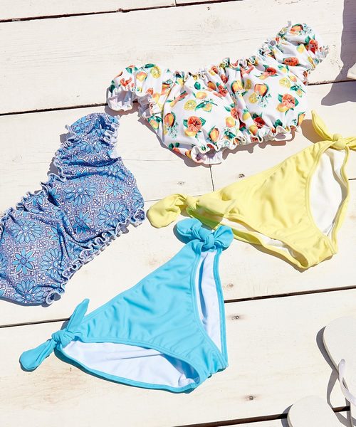 RAVIJOUR フリル付きラベンダー水着 RAVIJOUR フリル付きラベンダー水着 RAVIJOUR フリル付き