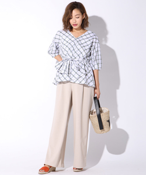 LIPSTAR(リップスター)の「ゴムベルトウェッジサンダル(サンダル・レディース・ベージュ/ネイビー/オレンジ・L/M)」の11枚目の写真