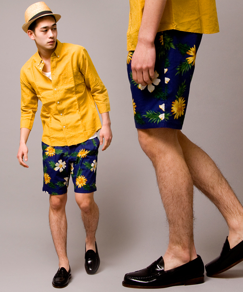 BEAUTY&YOUTH UNITED ARROWS(ビューティーアンドユースユナイテッドアローズ)の「by ∴ フラワープリント イージーショーツ ◆(その他パンツ・メンズ・ネイビー/コバルトブルー・SMALL/MEDIUM/LARGE/X-LARGE)」の2枚目の写真